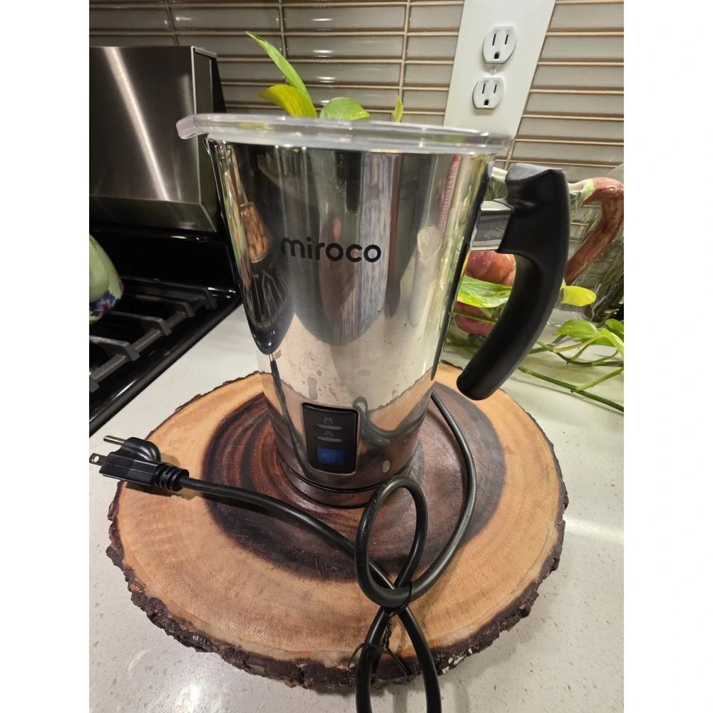 Miroco MI-MF001 Milk Frother Electric Milk Steamer - Silver